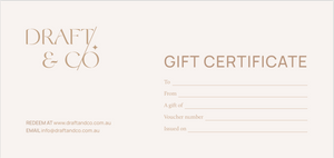 Draft & Co Gift Certificate